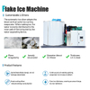 Icemedal 5 Ton Mesin Ice Ice Industrial dengan Penyejukan Air / Penyejukan Udara