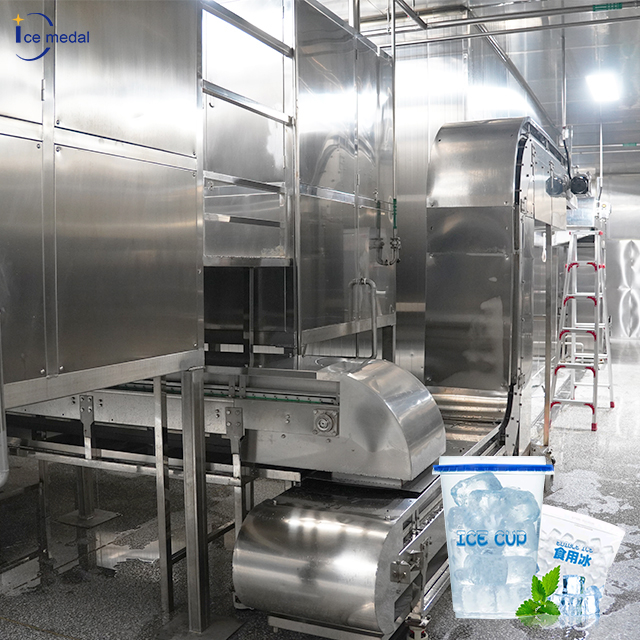 Icemedal Automatik Dikenali Kubus Mesin Ais Pengilang Piala Ice One-Stop Production