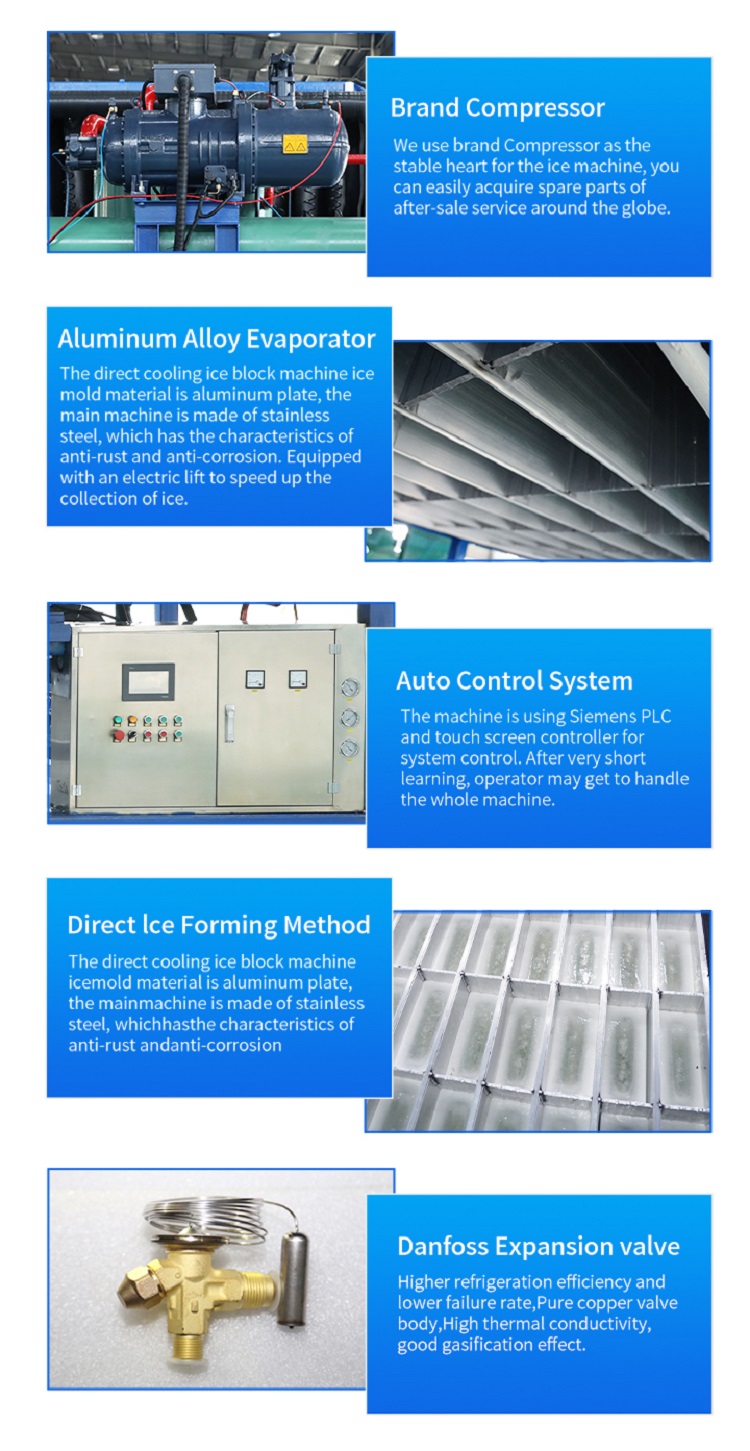 Butiran Mesin Blok Ice Automatik