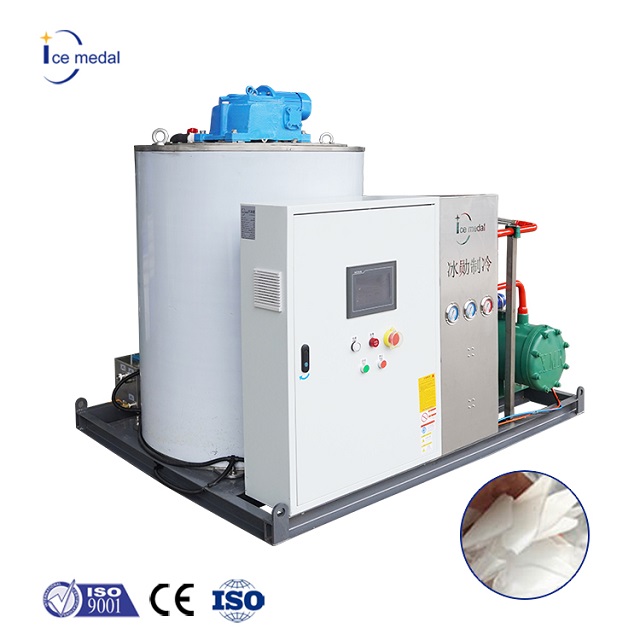 Icemedal 5 Ton Mesin Ice Ice Industrial dengan Penyejukan Air / Penyejukan Udara
