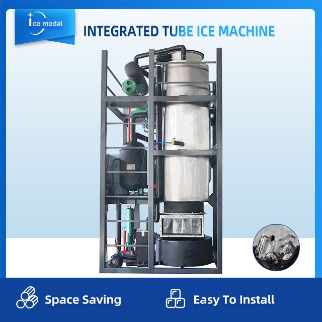 Mesin Ais Silinder Bersepadu 15 Tan Ais Sehari dengan Harga Kilang