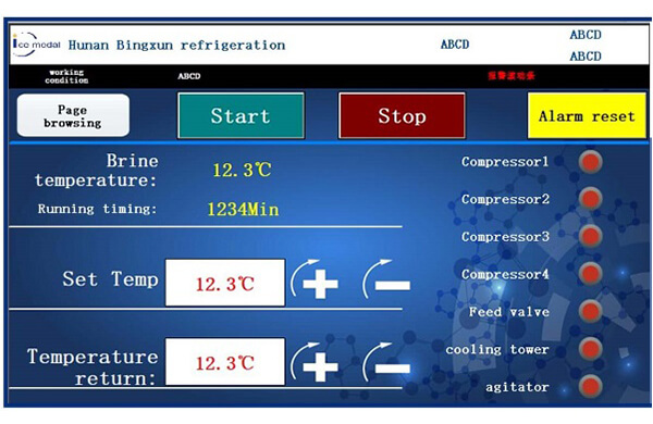 sistem kawalan PLC mesin ais blok