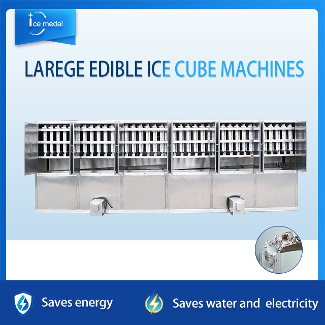 Mesin Ais Kiub Icmedal 10 Tan Sehari dengan Penyejukan Udara / Penyejukan Air