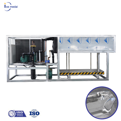 Icemedal 3 tan sehari jelas penyejukan langsung blcok mesin ais mesin ais mesin untuk dijual