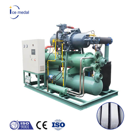 IMB20 20 tan sehari Mesin ais blok air garam yang disesuaikan dengan perindustrian