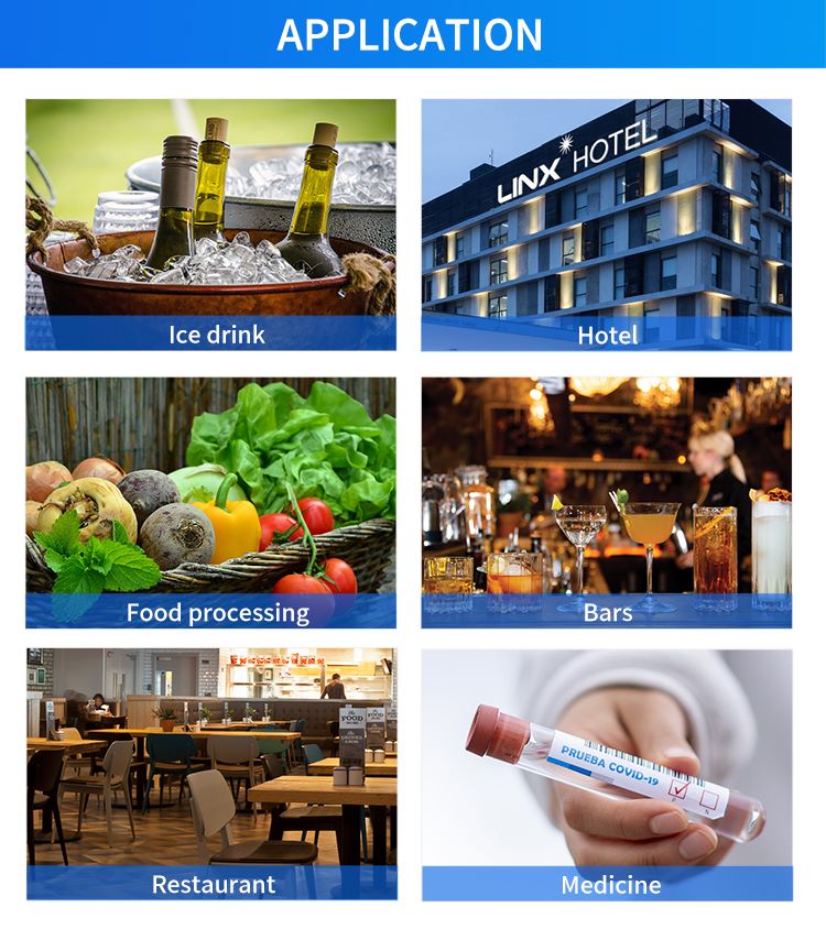 Mesin Ais Tiub untuk Minuman Ais, Hotel, Pemprosesan Makanan, Bar, Restoran & Perubatan